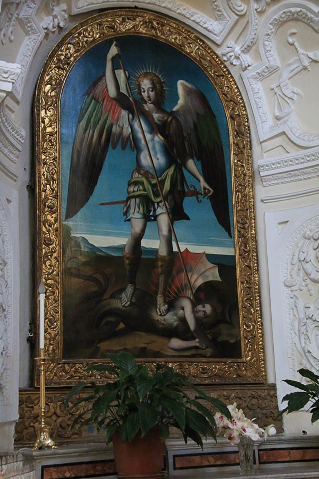 Il volto del diavolo nella chiesa di Mergellina 2 Diavolo di mergellina dipinto