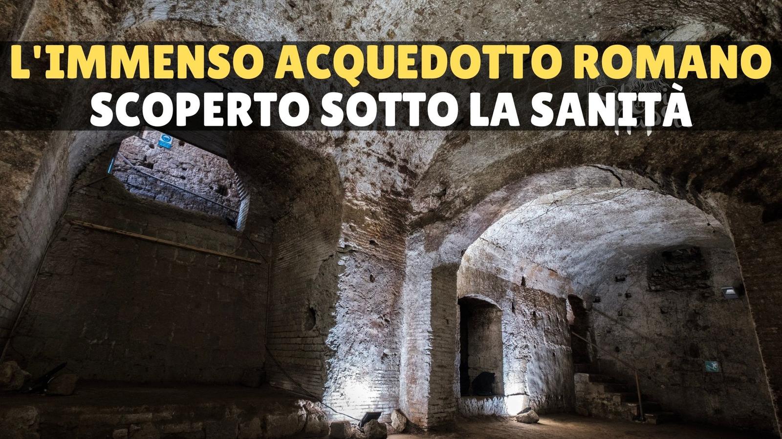 L'acquedotto romano del Serino scoperto sotto un palazzo del Rione Sanità