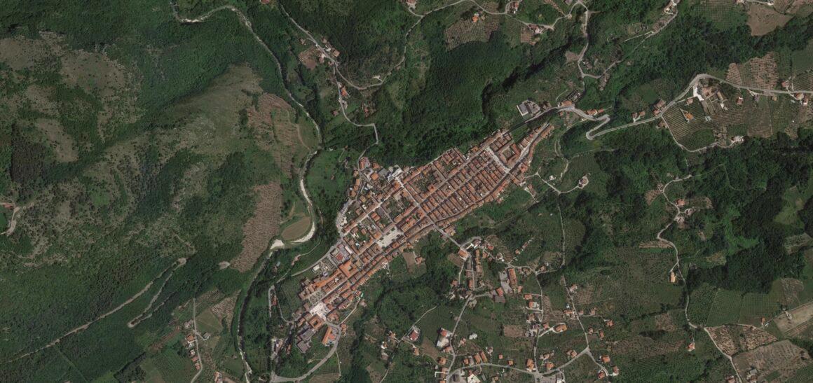 Cerreto Sannita vista da Google Earth