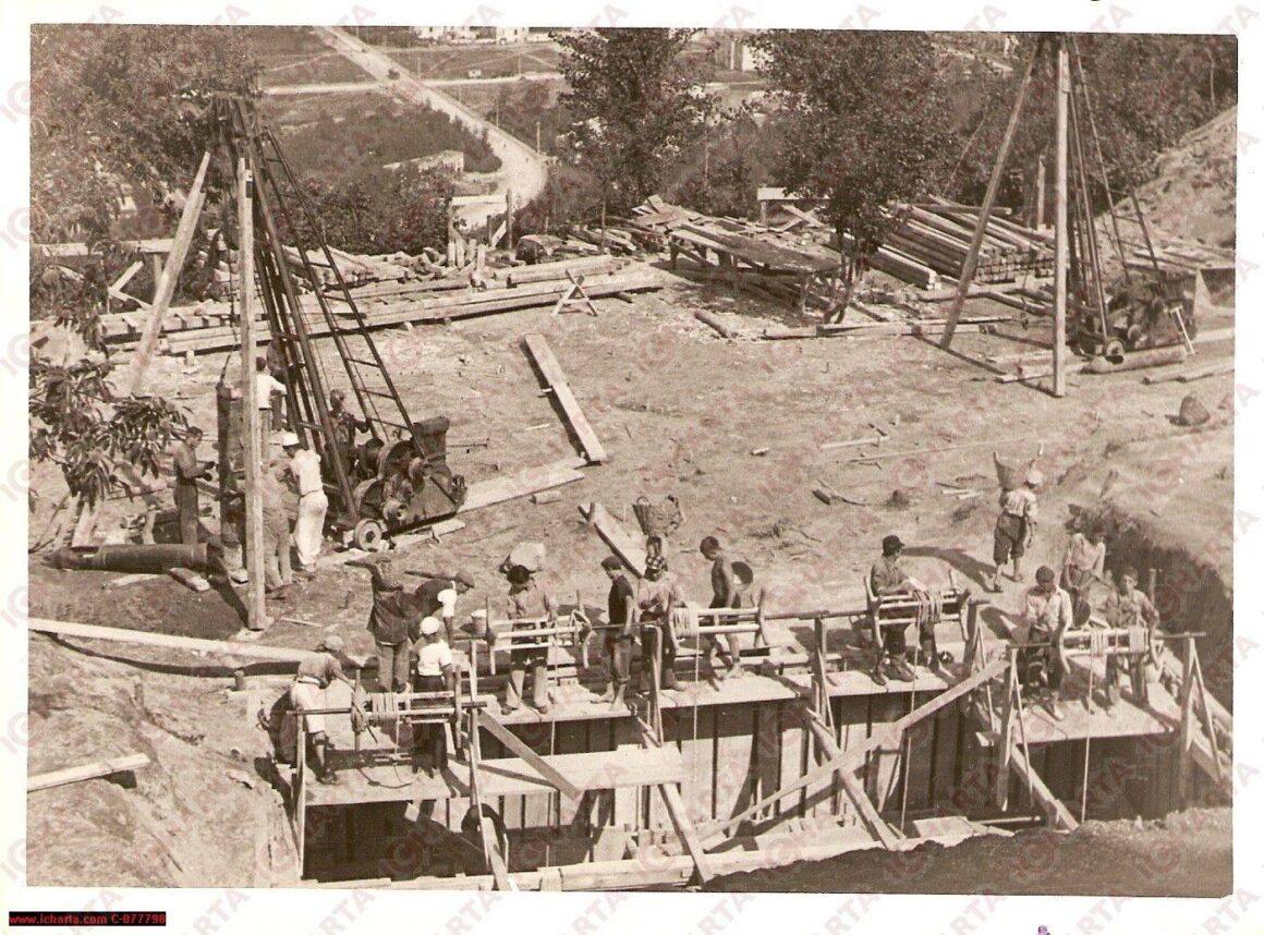 costruzione della stazione di Posillipo