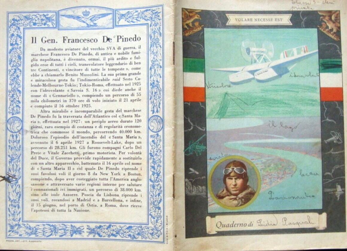 Quaderno Francesco De Pinedo