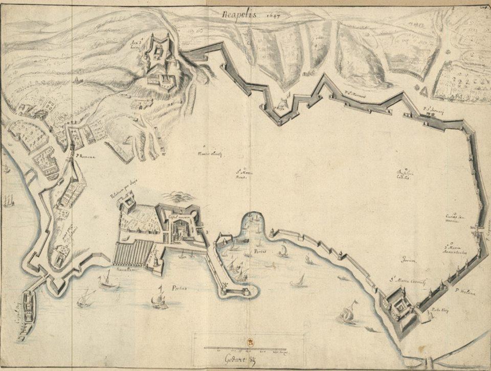 Mappa delle mura di Napoli