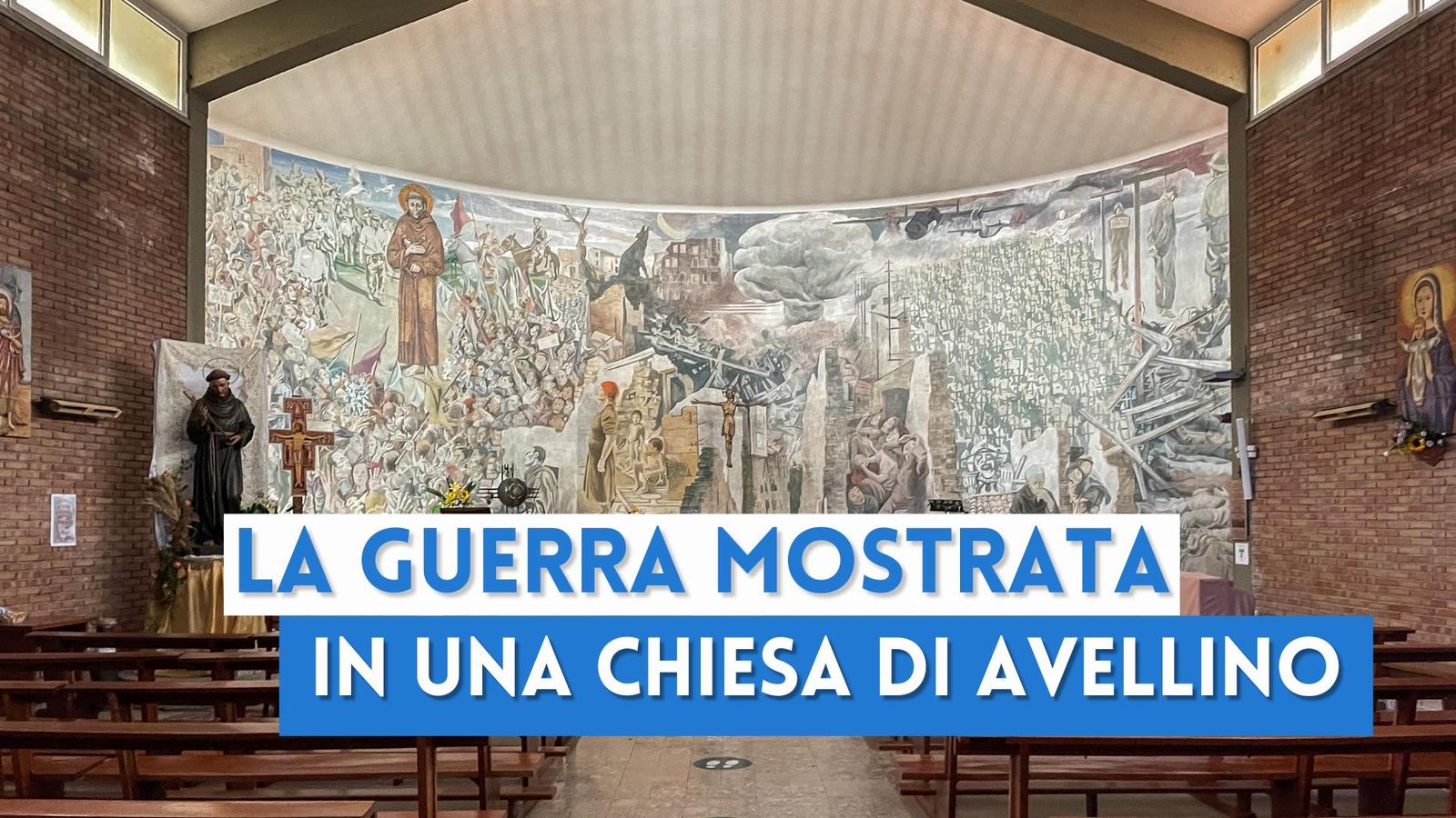 Il murales della Pace di Avellino: una chiesa che parla di guerre e massacri