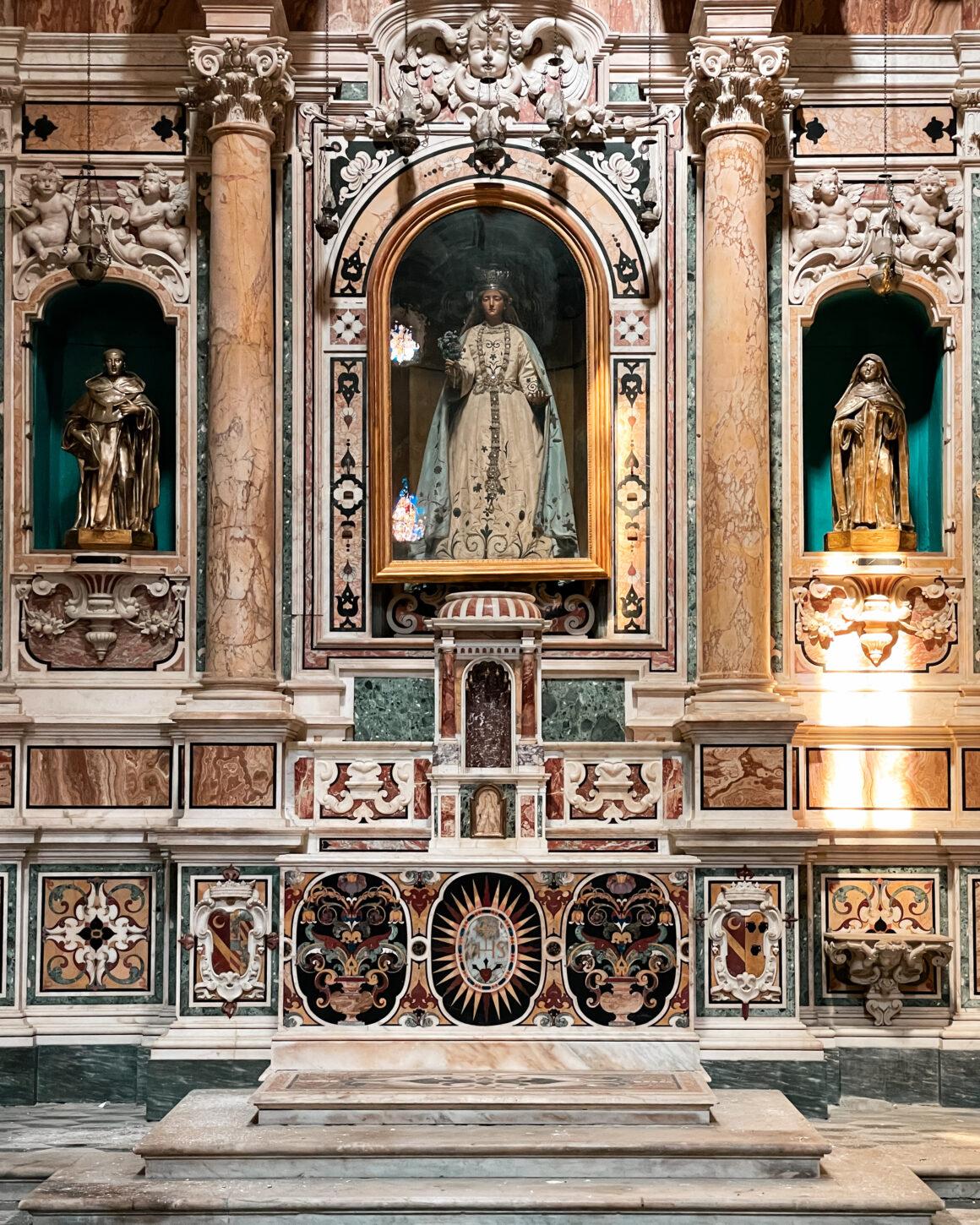 Cappella di Zi' Andrea Madonna del Rosario Chiesa di San Domenico Maggiore Napoli